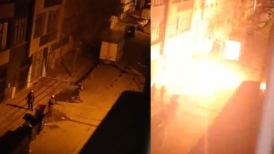 Sokak ortasında bomba gibi patladı