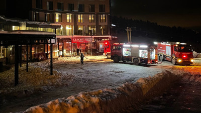 Uludağ’daki otelde yangın paniği