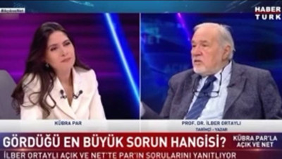 İlber Ortaylı Fatma Şahin'i savundu. Sen röportaj verirken karşında biri birini dövse hiçbir şey olmamış gibi devam edebilir misin