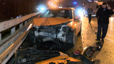 TEM'de feci kaza: 2 yaralı