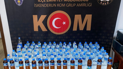 Hatay'da 42,5 litre sahte içki ele geçirildi