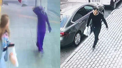 Kadın kılığına girdi komşusuna çekiçle saldırdı. O anlar kamerada