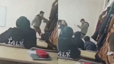 Gaziantep'te öğretmen lise öğrencisini sınıfta tekme tokat dövdü. Bu nasıl öğretmen