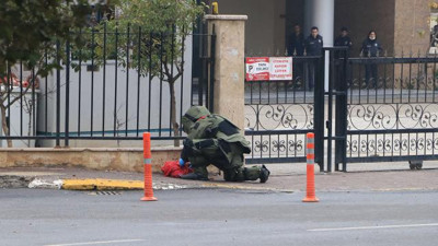 Şanlıurfa Valiliği önünde panik anları