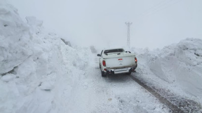 O şehrimizde kar kalınlığı 4 metre
