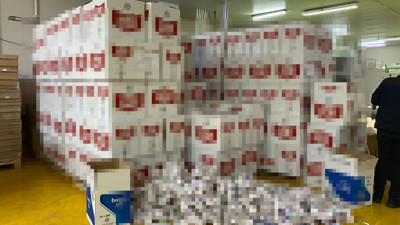 Adana'da milyonlarca kaçak makaron ele geçirildi