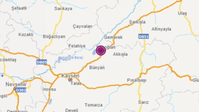 Kayseri'de 4,9'luk depremin ardından 20 artçı sarsıntı oluştu