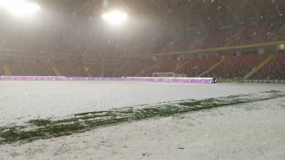 Kalyon Stadı'ndan gelen son fotoğraf şok etti. Gaziantep FK Yeni Malatyaspor oynanabilecek mi
