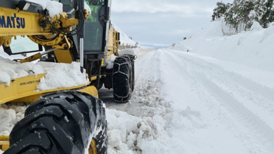 Kilis’te kapanan yollar açıldı