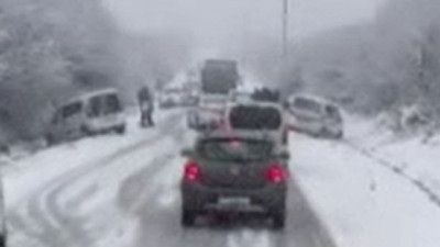 Kar Çatalca'da etkili oluyor