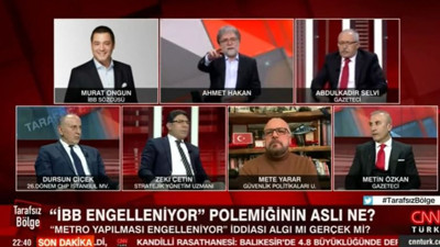 Canlı yayında 'reklam' gerginliği: İBB Sözcüsü Murat Ongun'dan Ahmet Hakan'a çok sert tepki