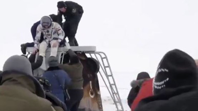 Soyuz astronotlarının Dünya’daki ilk anları