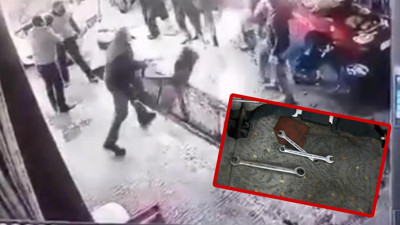 Tamirhaneyi levyelerle bastı! İşte o anlar…