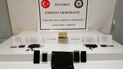 Ehliyet sınavında kopya düzeneği ile yakalandılar