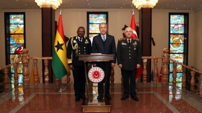 Milli Savunma Bakanı Akar, Gana Genelkurmay Başkanı'nı kabul etti