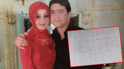 Cinayetten önce duvara yazdığı yazıyla ölümle tehdit etmiş