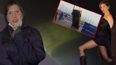Ünlü modelin içinde bulunduğu taksi İstanbul’da denize uçtu