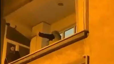 Balkonda dans etti. Tıklanma rekoru kırdı