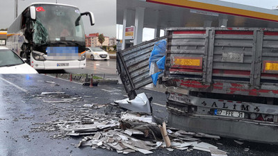 Yolcu otobüsü TIR’a çarptı: 11 yaralı