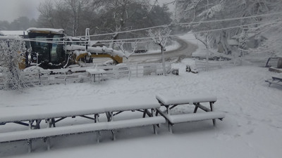 Kazdağları beyaza büründü