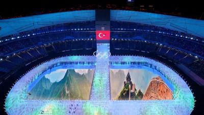 2022 Pekin Kış Olimpiyatları açılış seremonisinden renkli görüntüler