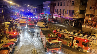 İstanbul'da atölye yangını
