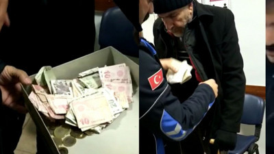 Dilencinin üzerinden çıkan para şoke etti!