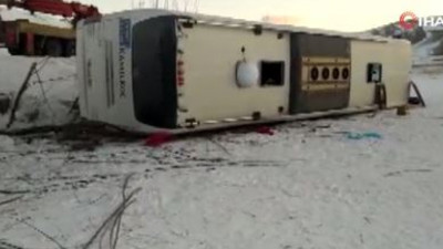 Sivas'ta otobüs kazası