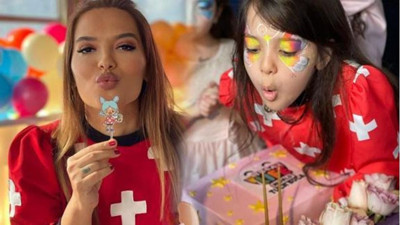 Demet Akalın ve Okan Kurt'tan Hira'ya rüya gibi doğum günü partisi