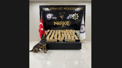 Araçtaki 114 kilo eroini narkotik köpeği 'Thor' buldu
