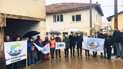 Comburt köyünde madencilere geçit verilmedi