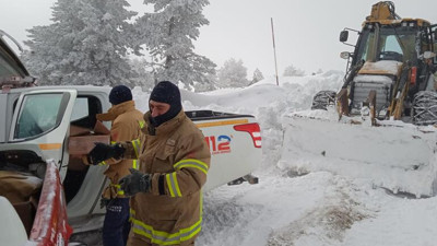 Kazdağları'ndaki mahsur kalan 21 kişi kurtarıldı