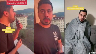 'Karantinadaki Erdoğan' taklidi sosyal medyada viral oldu