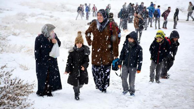 Aksaray’ın 3 ilçesinde eğitime kar engeli