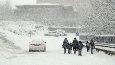 Ahlat beyaza büründü