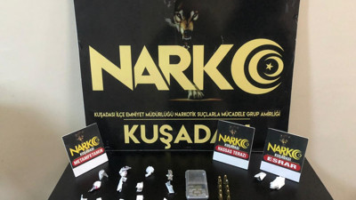 Şüpheli araçtan mermi, uyuşturucu ve hassas terazi çıktı