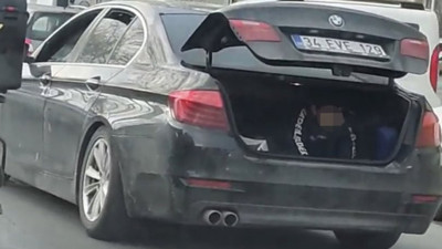 Skandal görüntüye ceza. Çocuğu bagajda taşımıştı