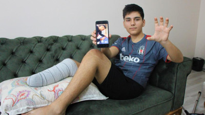 Tren kazasında ayağını kaybetti hedefi ağlattı