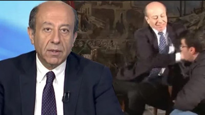 Kameramanı döven Muharrem Sarıkaya geri döndü. Bir Habertürk klasiği. Daha önce ''Katil devlet'' diyen Nagihan Alçı da dönmüştü