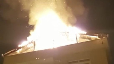 Akşam karanlığında yangın korkusu