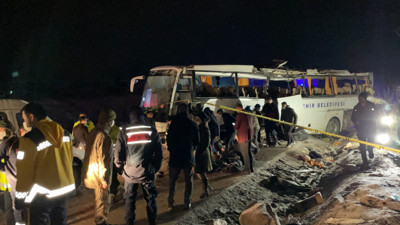 Çankırı'da İBB'ye ait yolcu otobüsü devrildi: 2 ölü, 27 yaralı