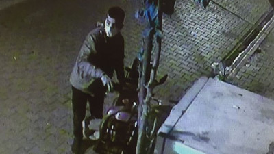 Elektrikli bisikleti brandasıyla çaldı