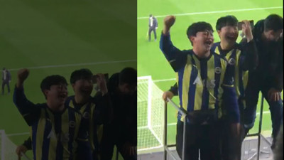 Fenerbahçe taraftarı da hatları kopardı. İki Güney Koreliyi amigo yapıp bakın hangi ülkeye küfür ettirdiler