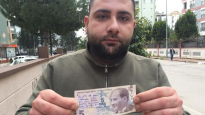 Bu 5 liranın sahibini arıyor