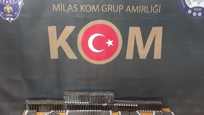 11 paket kaçak makaron ele geçirildi