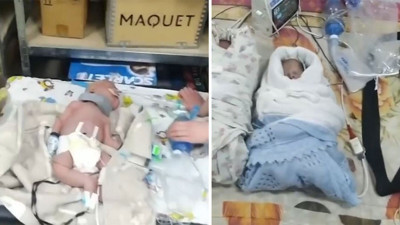 İşte savaşın en acı yüzü! Yeni doğan bebekler sığınaklarda dünyaya gözlerini açtı