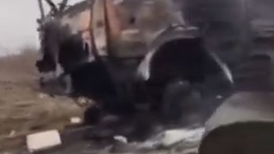 Ukrayna ordusu destan yazıyor. Rus konvoyu böyle imha edildi