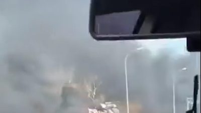 Ukrayna Rus konvoyunu yerle bir etti