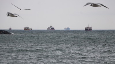 Marmara Denizi'nde ulaşıma poyraz engeli (27 Şubat 2022)