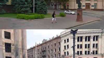 Bu alçaklığı gösterince NATO'cu mu olunuyor yani Rus severler! İşte Rus saldırıları sonrası Özgürlük Meydanı